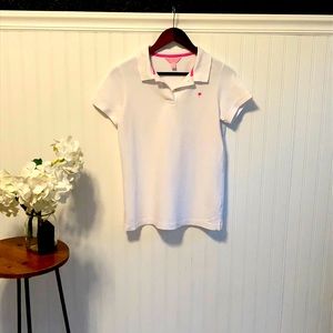 Lilly Pulitzer White Polo Size M EUC!